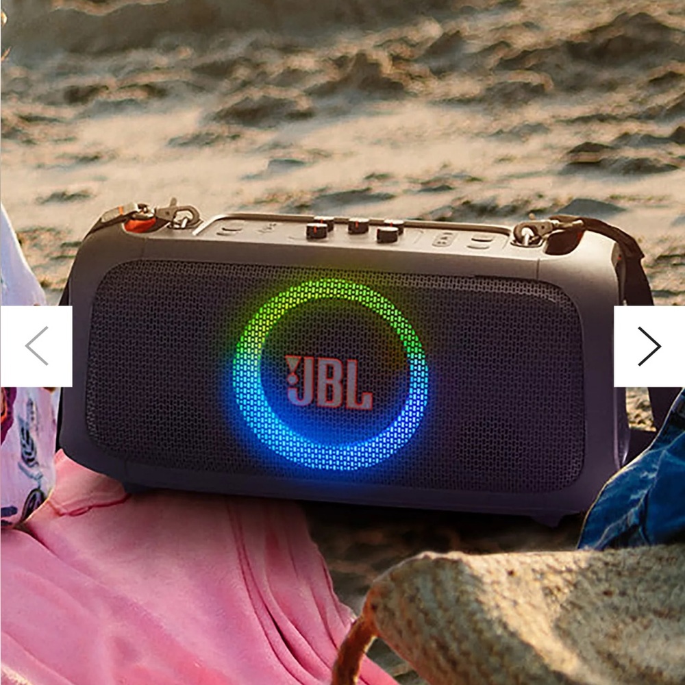 JBL PartyBox On-The-Go Portable Wireless Party Speaker with Wireless Microphone